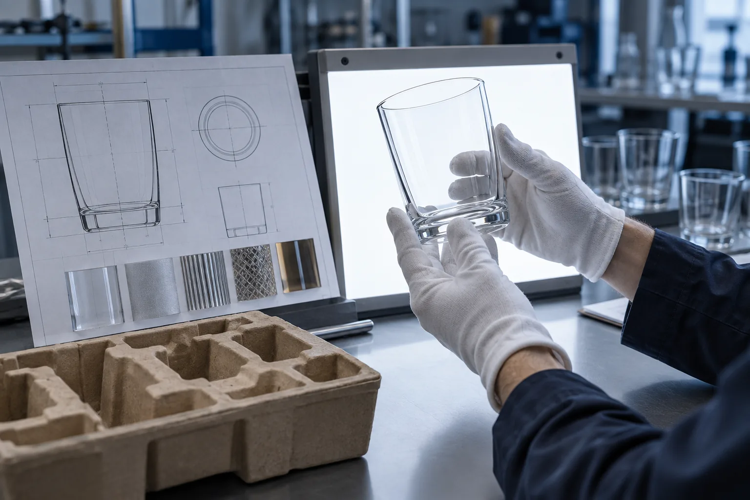 Illustrative feasibility review of a glass prototype and packaging