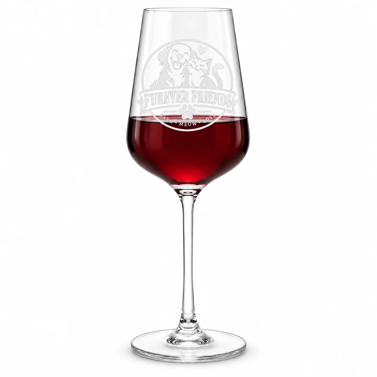 Personalized Classic Wine Glass – 13.8 oz with example custom logo