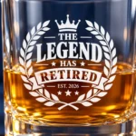 Personalized Diamond Cut Whiskey Decanter Set – 25 oz / 12.7 oz product view 4