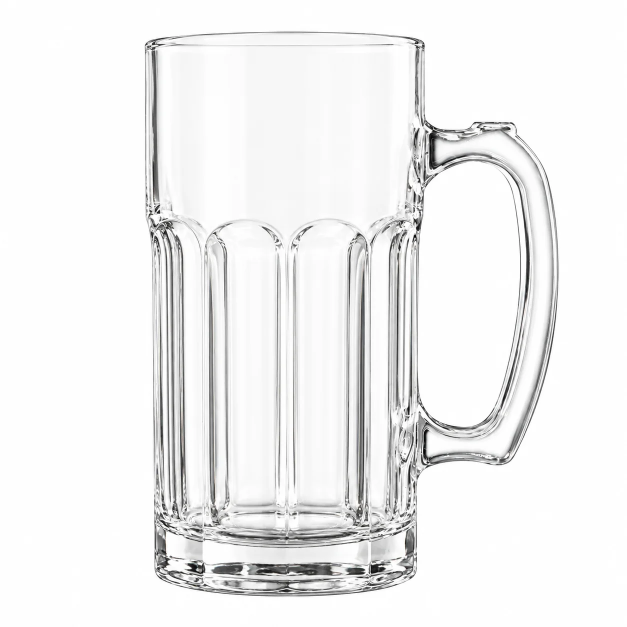 Undecorated clear Large Beer Stein – 36.6 oz