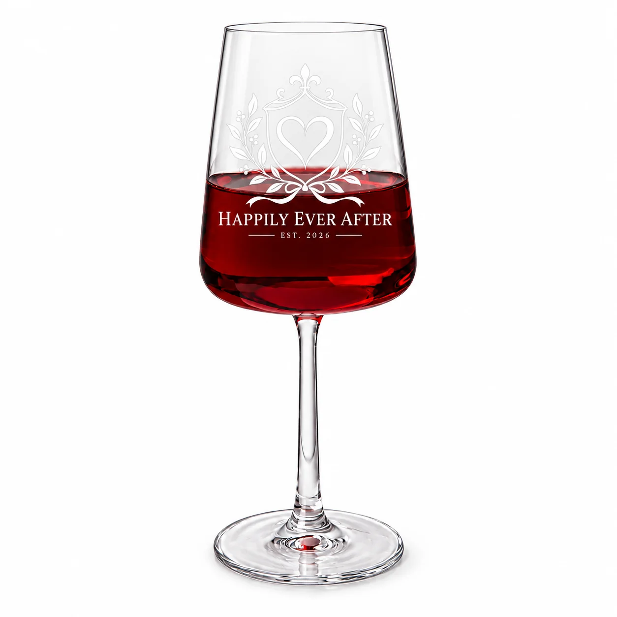 Personalized Large Bowl Wine Glass – 18.1 oz with example custom logo