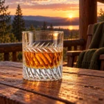 Personalized Laurel Cut Whiskey Glass – 10.4 oz product view 6