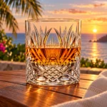 Personalized Pineapple Cut Whiskey Glass – 10.4 oz product view 6