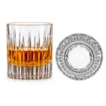 Personalized Ribbed Whiskey Glass – 10.4 oz product view 1
