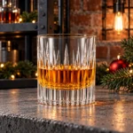Personalized Ribbed Whiskey Glass – 10.4 oz product view 5