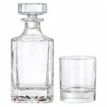 Personalized Square Whiskey Decanter Set – 25 oz / 12.7 oz product view 2