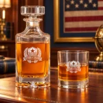 Personalized Square Whiskey Decanter Set – 25 oz / 12.7 oz product view 7