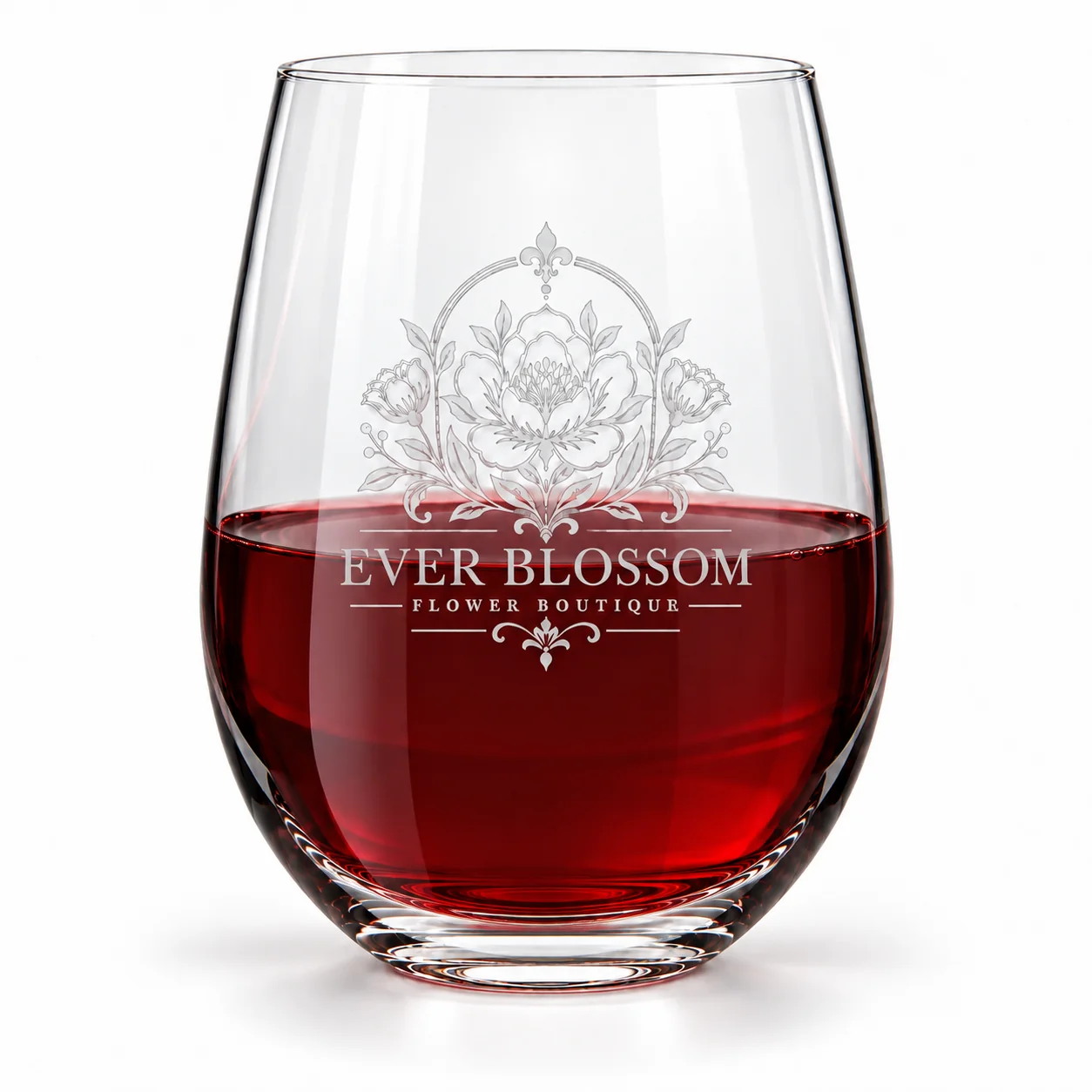 Personalized Stemless Wine Glass – 19.9 oz with example custom logo