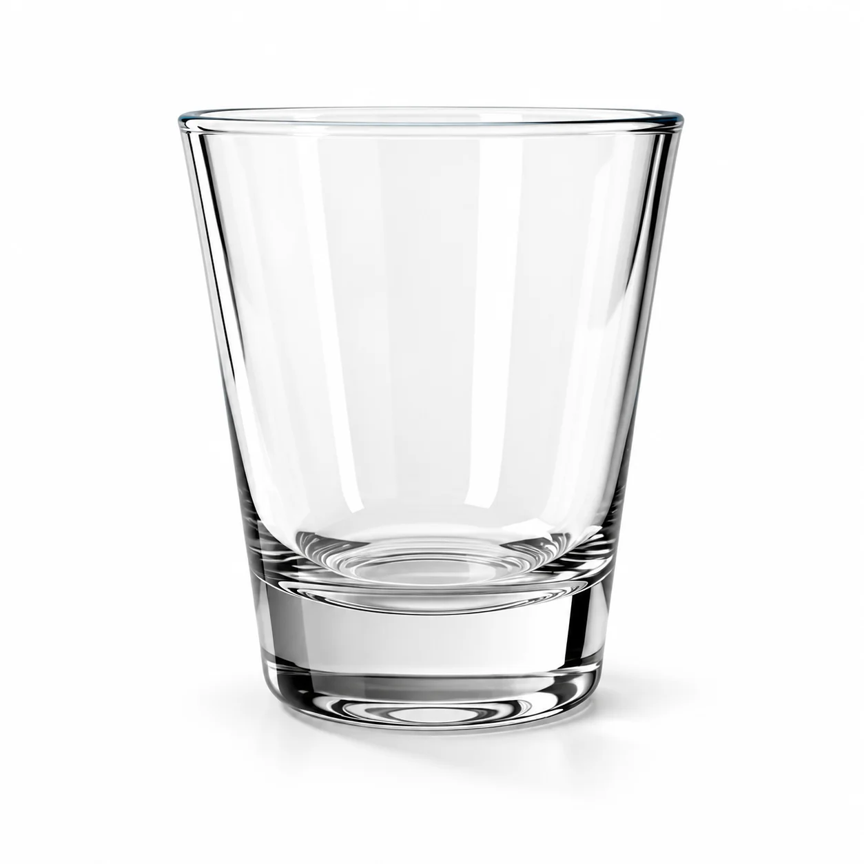 Undecorated clear Tapered Shot Glass – 1.9 oz