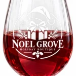 Personalized Tulip Wine Glass – 15.9 oz product view 4
