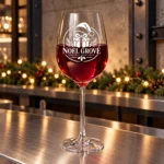 Personalized Tulip Wine Glass – 15.9 oz product view 6