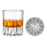 Personalized Vertical Cut Whiskey Glass – 10.4 oz product view 1